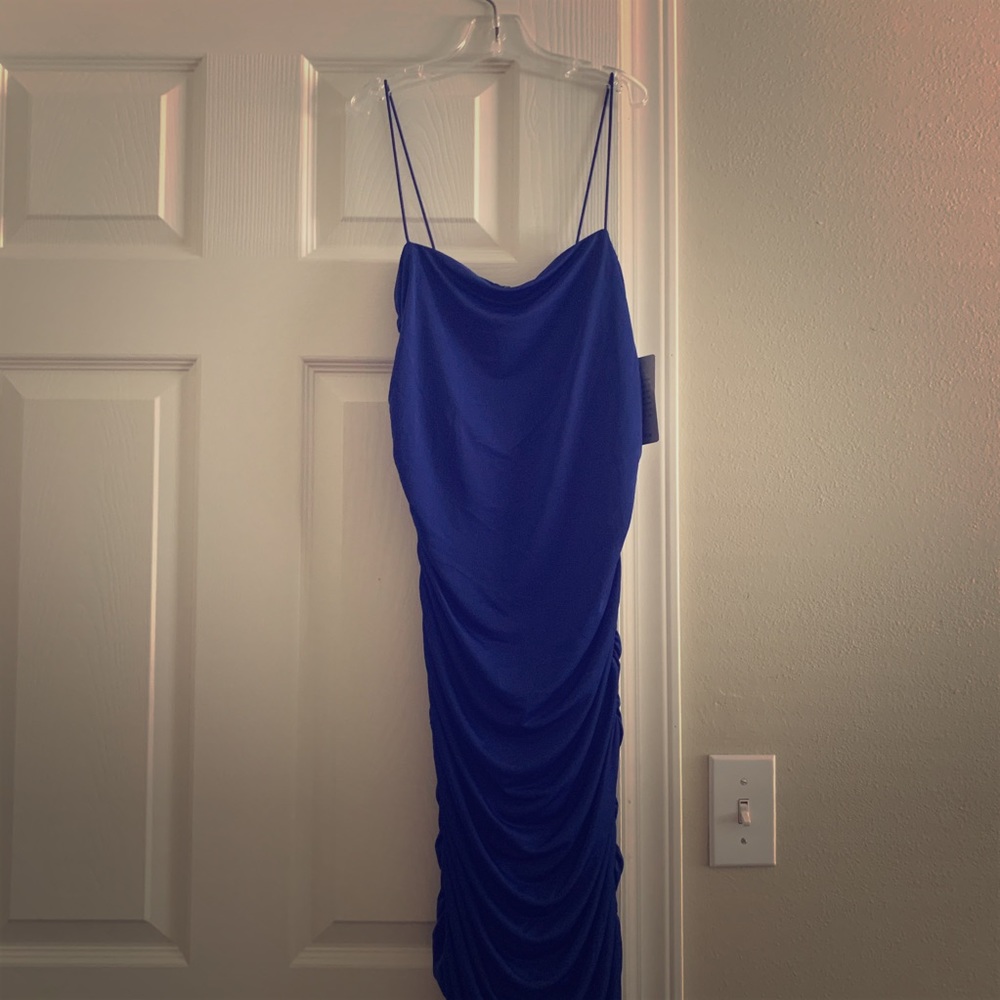 Blue bodycon dress size small